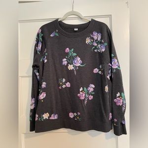Floral long sleeve, size L.